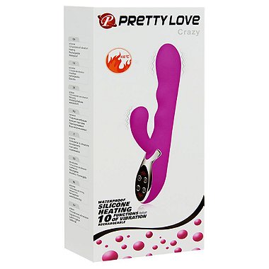 Caixa do Pretty Love Crazy Vibrador com Aquecimento