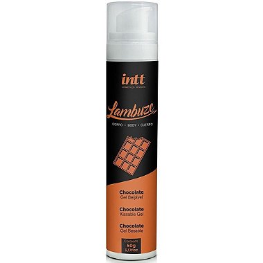 Intt Lambuze Gel Excitante, Beijável e Lubrificante sabor chocolate