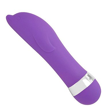 Opção na cor Roxo do Vibrador Golfinho Ponto G Aveludado