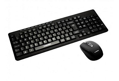 KIT TECLADO MOUSE WIRELESS MARCA EVOLUT OFFICE MODELO EO-501
