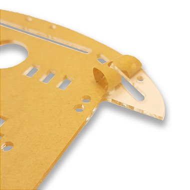 Chassi para Montagem de Carro Robô de 4 Rodas