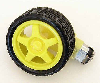 Kit Motor DC 3-6V + Roda 68mm