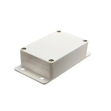 Caixa Plástica para Montagem 115mm x 90mm x 55mm Branca Com Abas