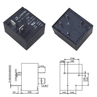 Relé Sanyou Sli-S-112DM 12v 30A 250v