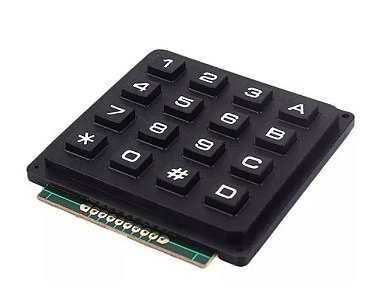 Teclado Matricial 16 Teclas 4x4 Rígido para Arduino