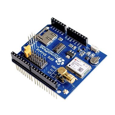 Shield GPS com Slot MicroSD para Arduino + Antena