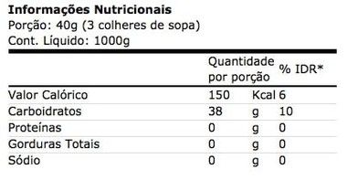 Tabela Nutricional Mega Maltodextrin Probitica