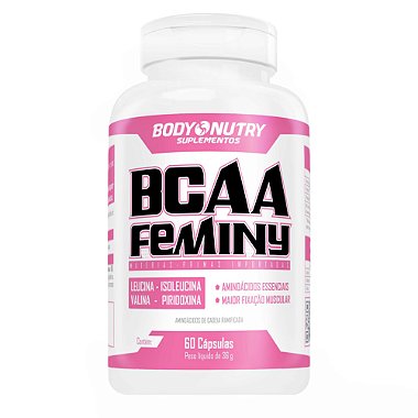  BCAA Feminy Body Nutry 60 cápsulas 