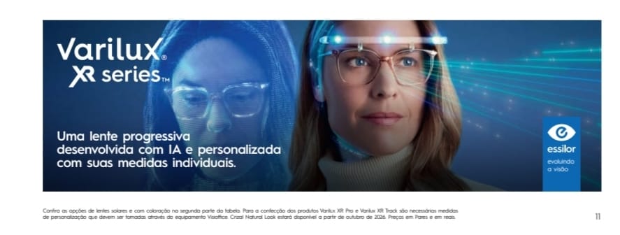 Apresentação das lentes Varilux XR Series