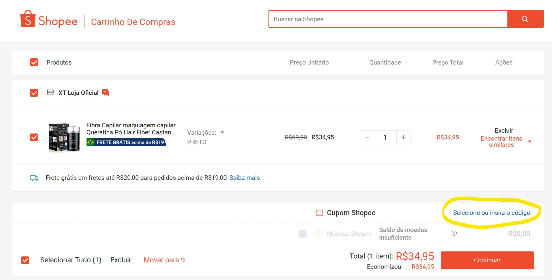 como ativar o cartão presente shopee