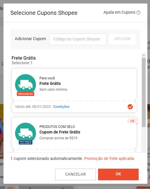 como resgatar o cartão presente Shopee