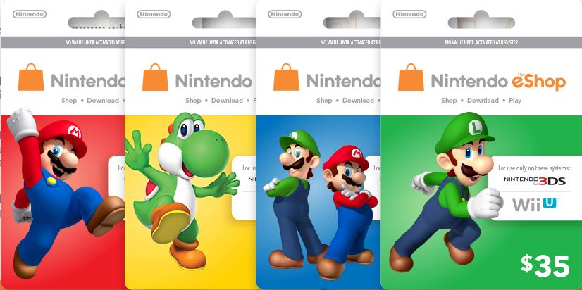 CARTÃO NINTENDO Eshop 3DS / WII U (CASH CARD) $100 Dólares - GCM