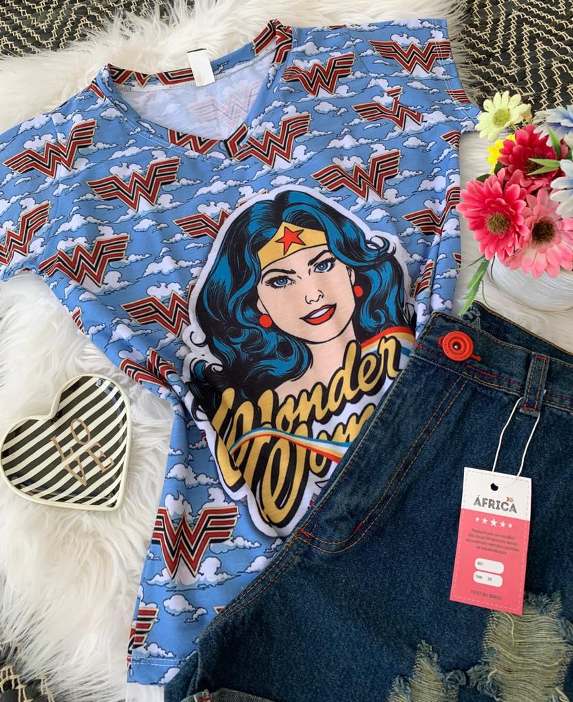 wonder woman camiseta