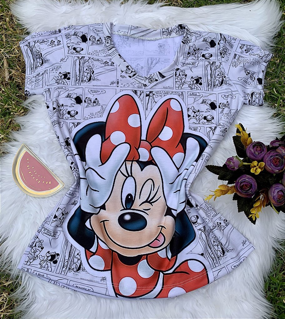 t shirt feminina minnie