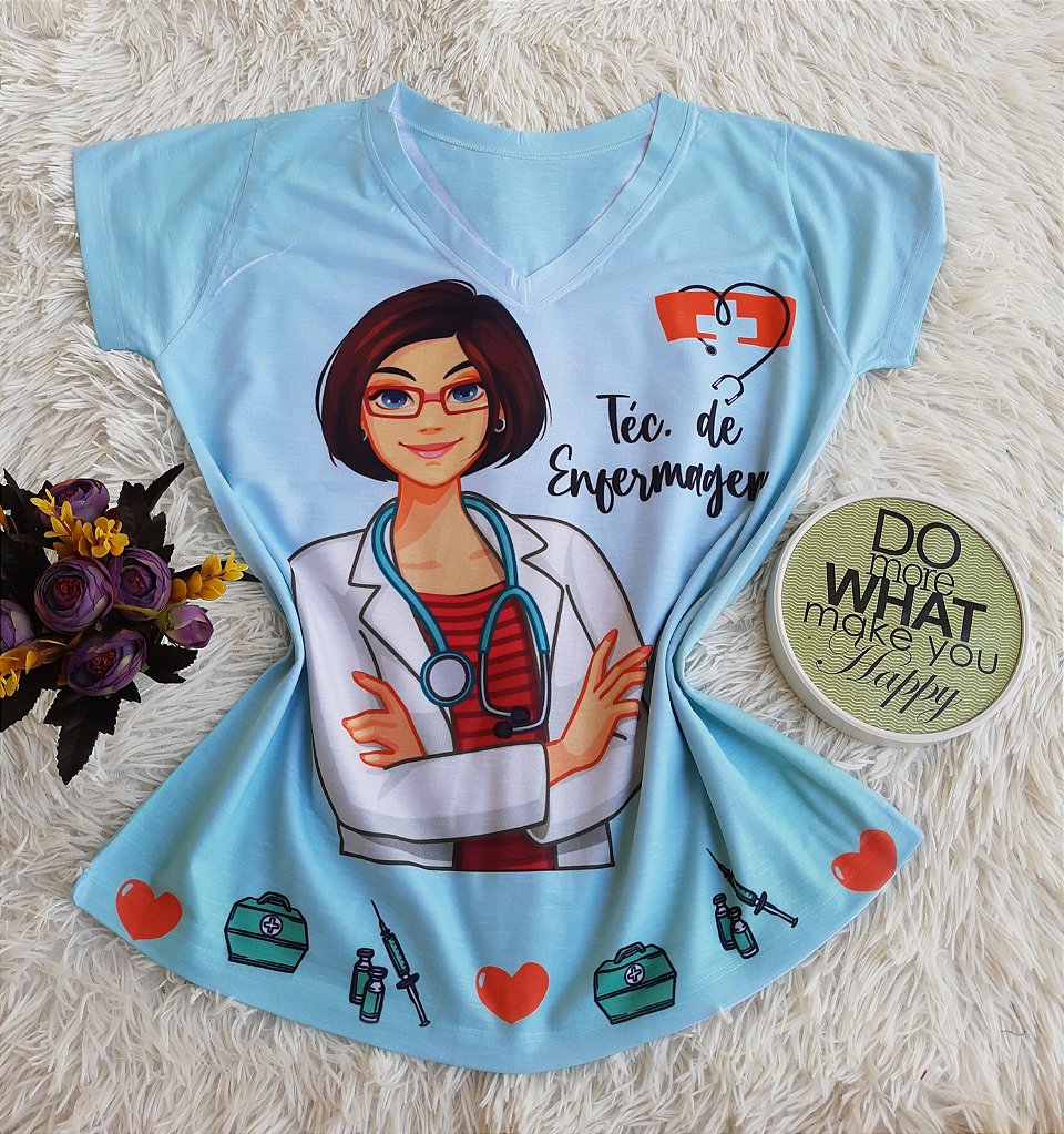 T shirt enfermagem Clearance