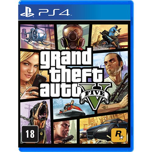 Grand Theft Auto V（グランド・セフト・オートV） Jogo Grand Theft Auto V - GTA V (Seminovo) - PS4 - ZEUS GAMES - A