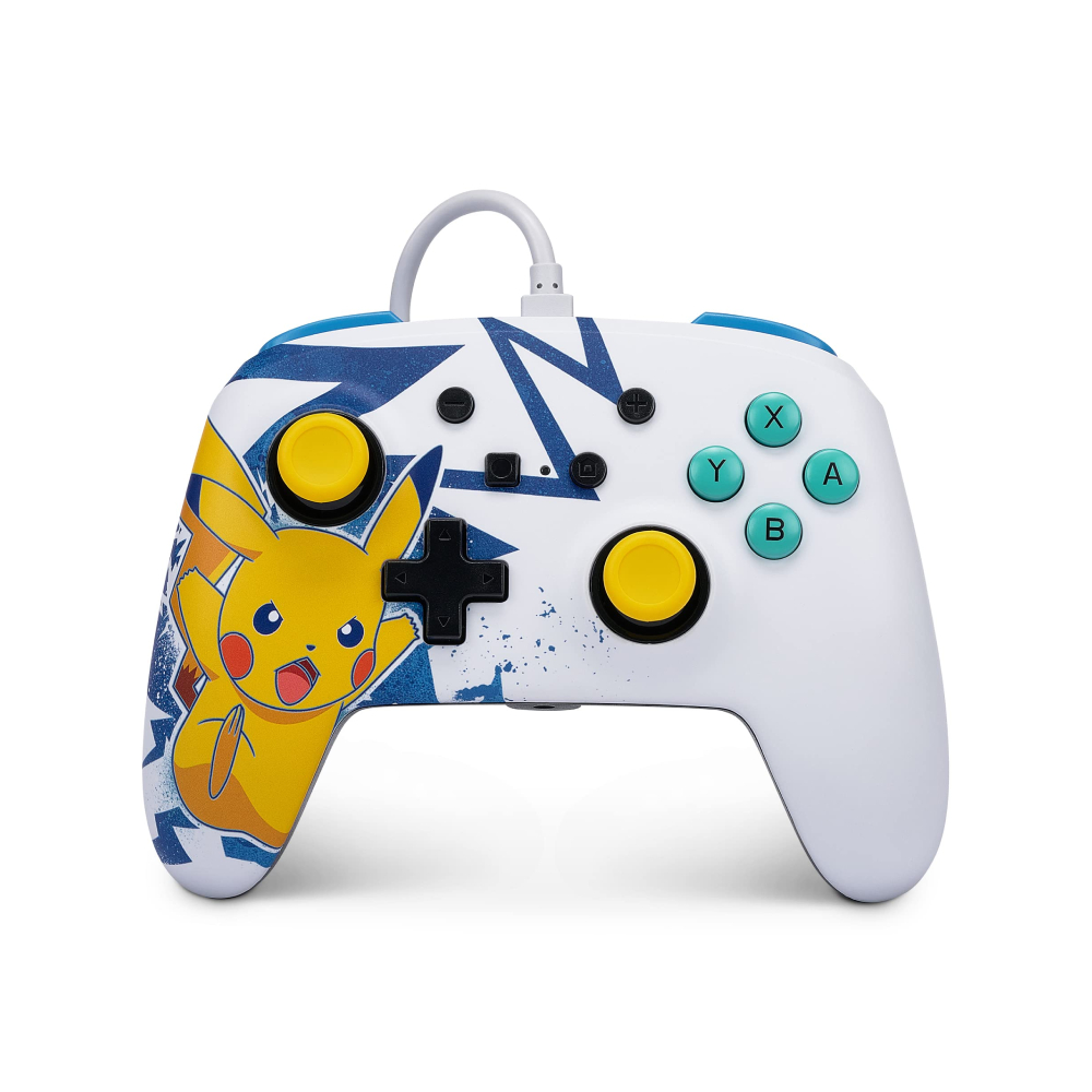 Controle Power A com fio Pikachu Pokémon + Case Switch - Nintendo
