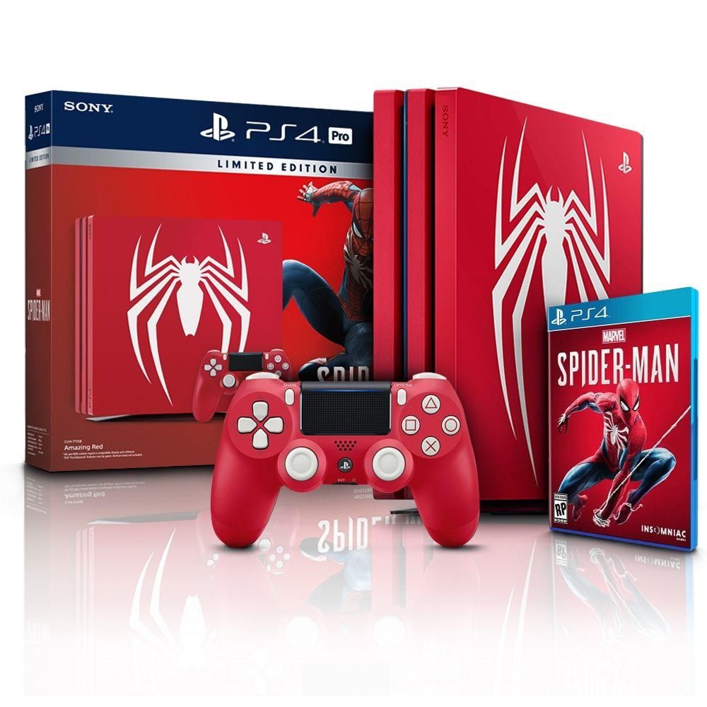Playstation 4 spiderman console discount