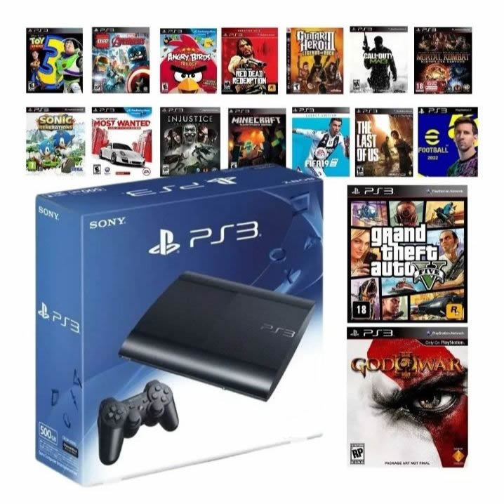 Console PS3 PlayStation 3 (DESTRAVADO) - Seminovo - Sony - ZEUS