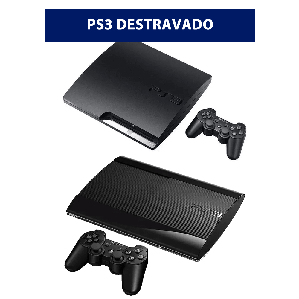 Console PS3 PlayStation 3 (DESTRAVADO) - Seminovo - Sony - ZEUS