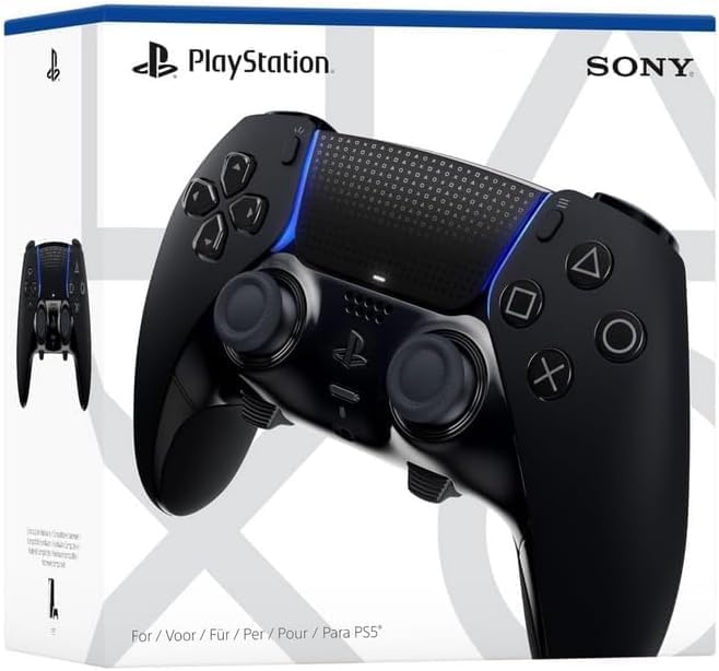Controle sem fio DualSense Edge Preto Midnight Black - PS5 - ZEUS