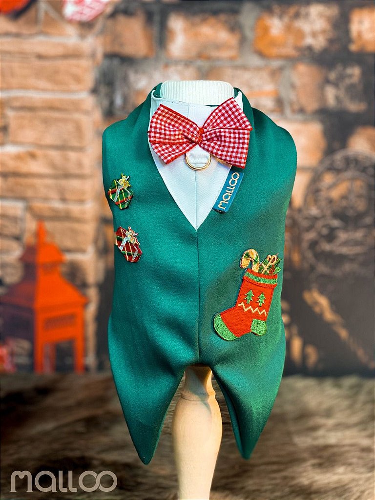 blusa verde natal