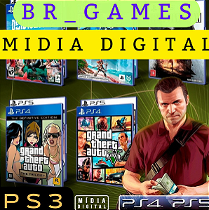 Jogo De Ps3 Gta 5 Em Mídia Digital