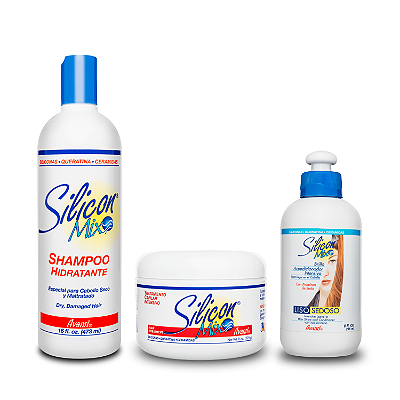 Kit Shampoo, Máscara de Tratamento e Leave In Hidratante Silicon Mix Avanti (Shamp 473ml + Másc 225g + Leave in 236ml)