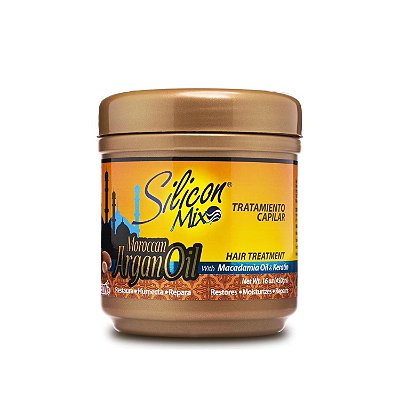 Máscara de Tratamento Capilar Intensivo Silicon Mix Moroccan Argan Oil - 450g