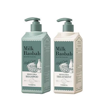 Kit Shampoo e Condicionador Milk Baobab High Cera Treatment Verbena - 500ml (2 unids)
