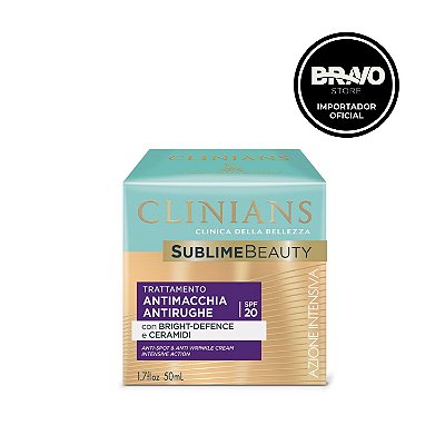 Creme Facial Clinians Sublime Beauty Antimanchas Antirrugas FPS 20 - 50ml