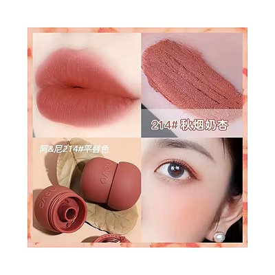 Batom Líquido Matte Novo Cosmétics Lightweight & Silky Lip Mud 6g - Cor 214