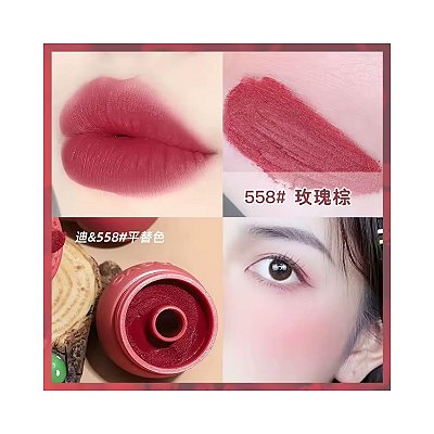 Batom Líquido Matte Novo Cosmétics Lightweight & Silky Lip Mud Cor 558 - 6g