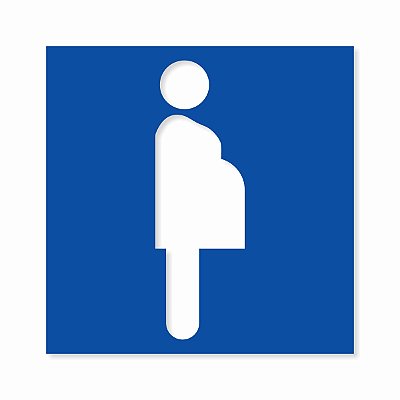 Molde Vazado Stencil Gestante Para Pintura de Vaga de Estacionamento