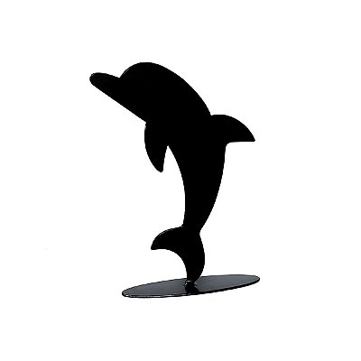 Escultura Em Ferro Golfinho
