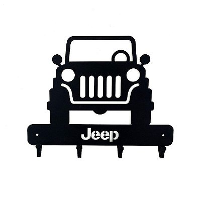Porta Chaves De Parede Jeep em Ferro