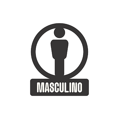 Placa Sinalização Banheiro Masculino Acrílico Com Gravação