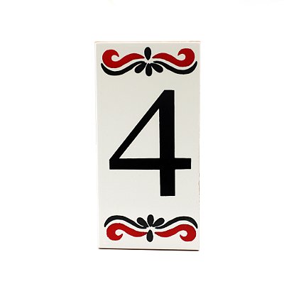 Número 4 Para Casa Em Cerâmica Espanha