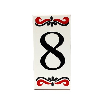 Número 8 Para Casa Em Cerâmica Espanha
