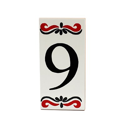 Número 9 Para Casa Em Cerâmica Espanha