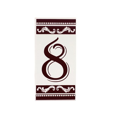 Número 8 Para Casa Em Cerâmica Turquia