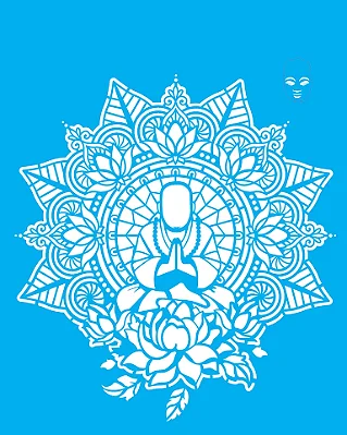 Stencil Mandala Buda - 20x25cm