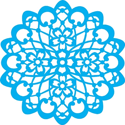 Stencil Mandala Flor - 30,5x30,5cm