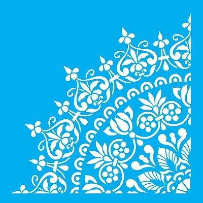 Stencil Mandala Gr Ponta de Lança - 30,5x30,5cm