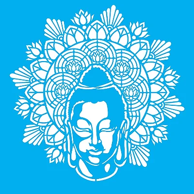 Stencil Mandala Buda - 30,5x30,5cm