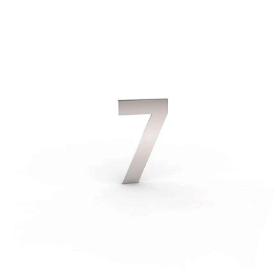 Número "7" de Apartamento em Inox Escovado 5cm