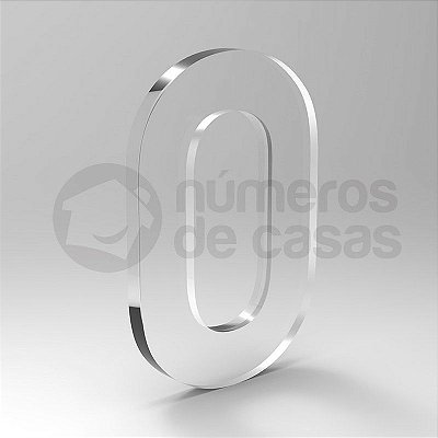 Número "0" de Acrílico 20cm