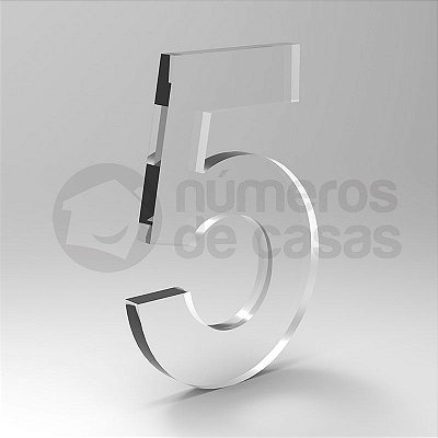 Número "5" de Acrílico 20cm