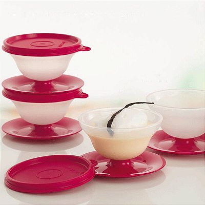 Tupperware Tacinha para Sobremesa 130ml Kit 4 Peças