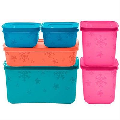 Tupperware KIT Freezer Line 6 peças